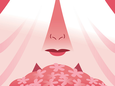 Fright-Fall: Day 15 (Bride) bouquet bride digital face flowers fright fall halloween illustration lips vector veil wedding woman