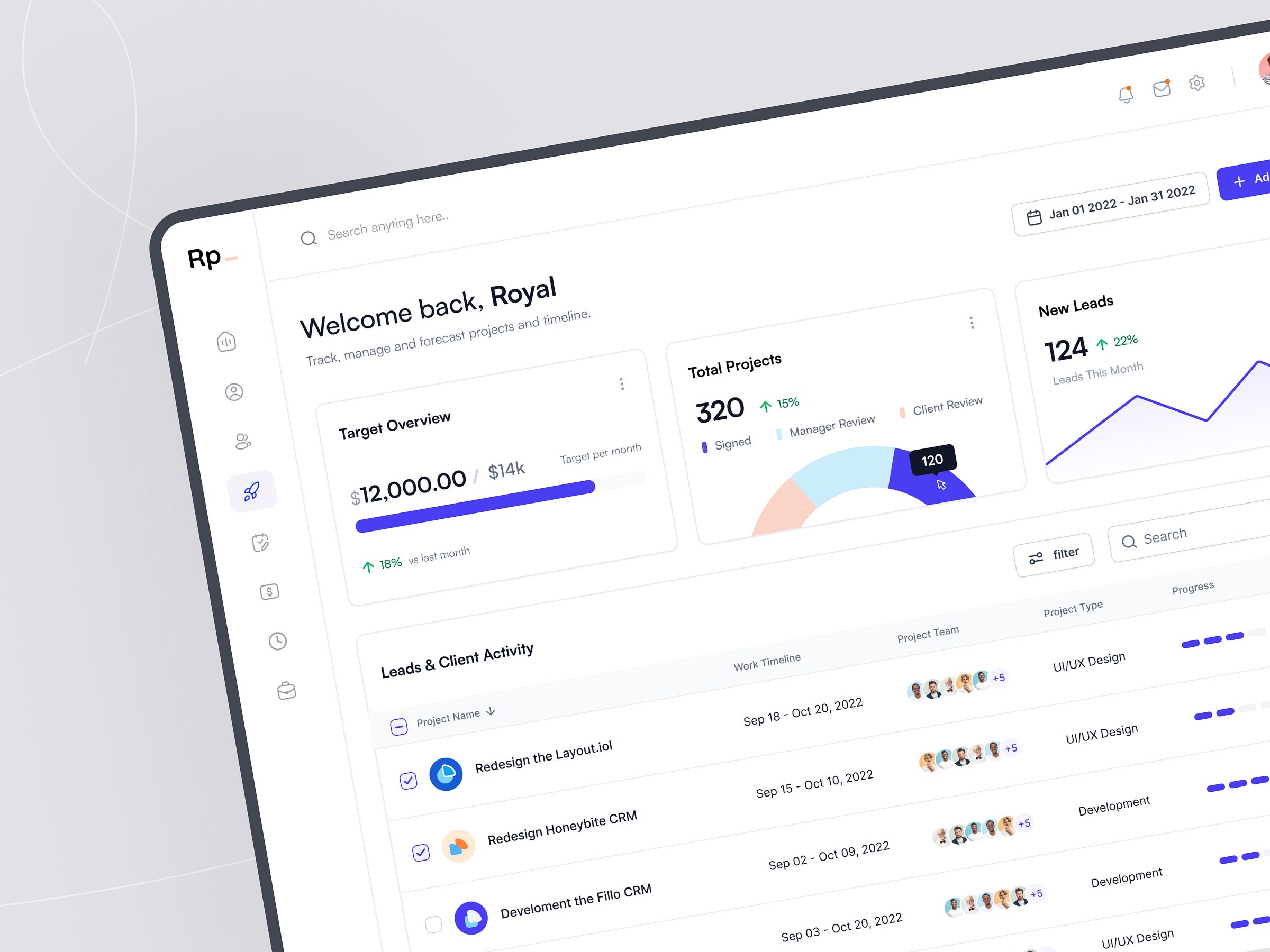 HR Management Dashboard - Project by Royal Parvej on Dribbble