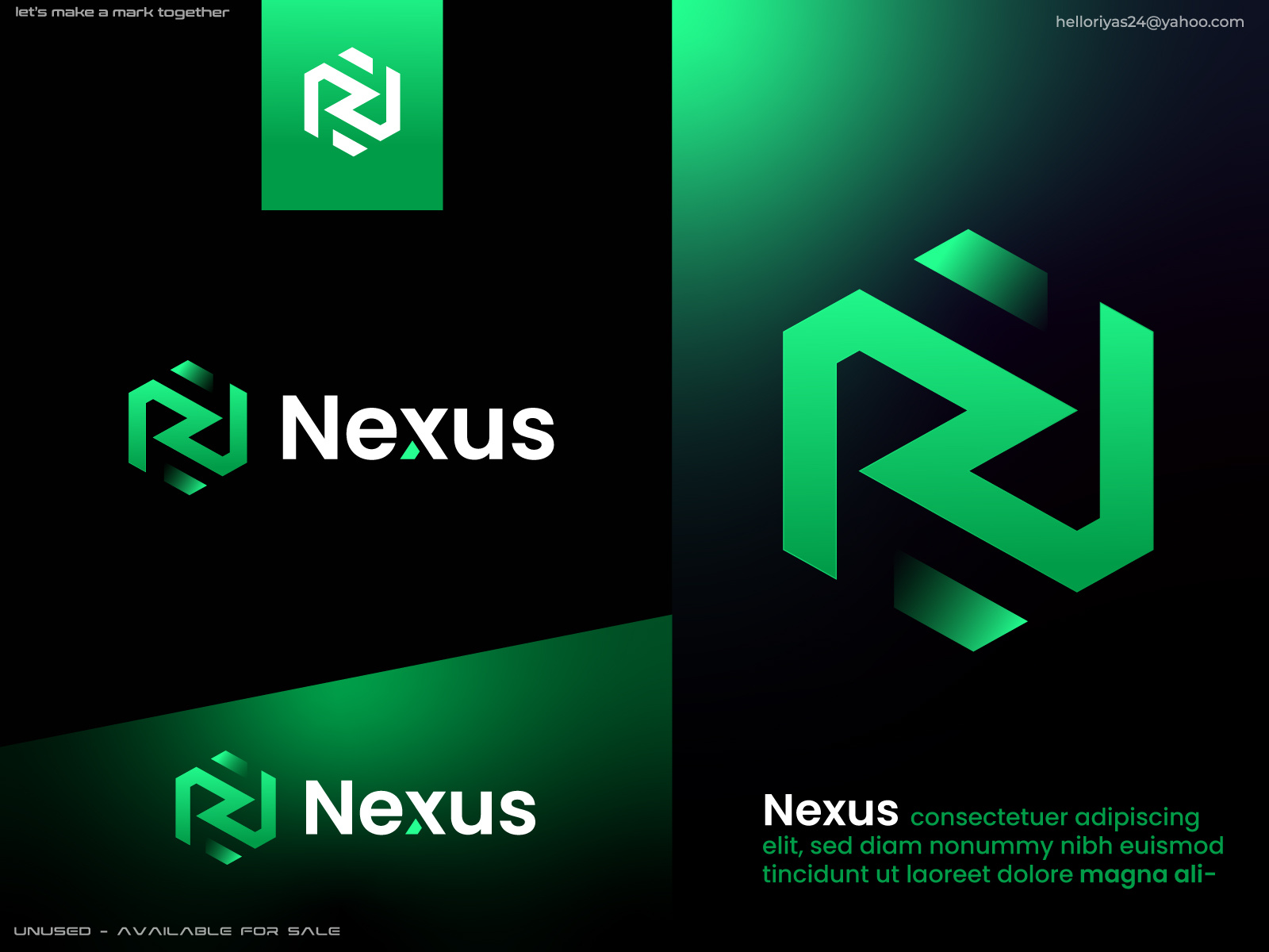 logo design - letter n - unused by Riya Moni on Dribbble