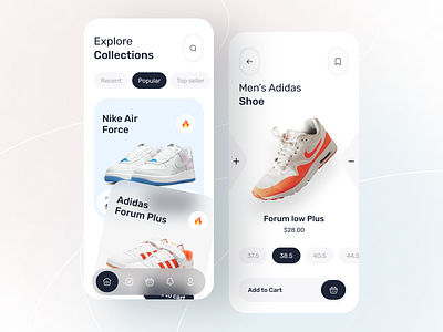 Shoe Store App app app design app ui app ui design design shoe store shoe store app shoe store app design uihut visual visual design