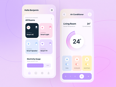 Smart Home App app app design app ui app ui design design smart home smart home app smart home design ui uihut visual visual design