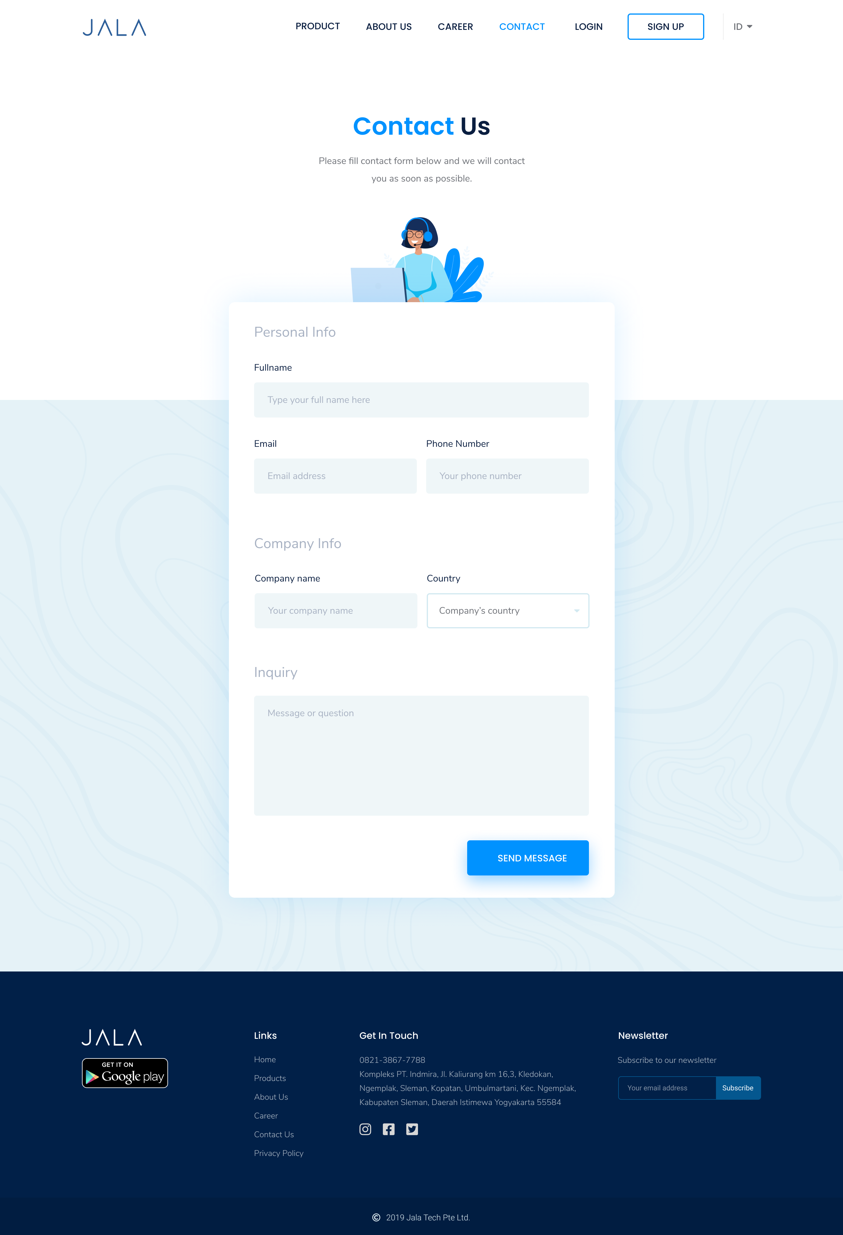 Jala Web Design & Development by Kukuh Aldyanto on Dribbble