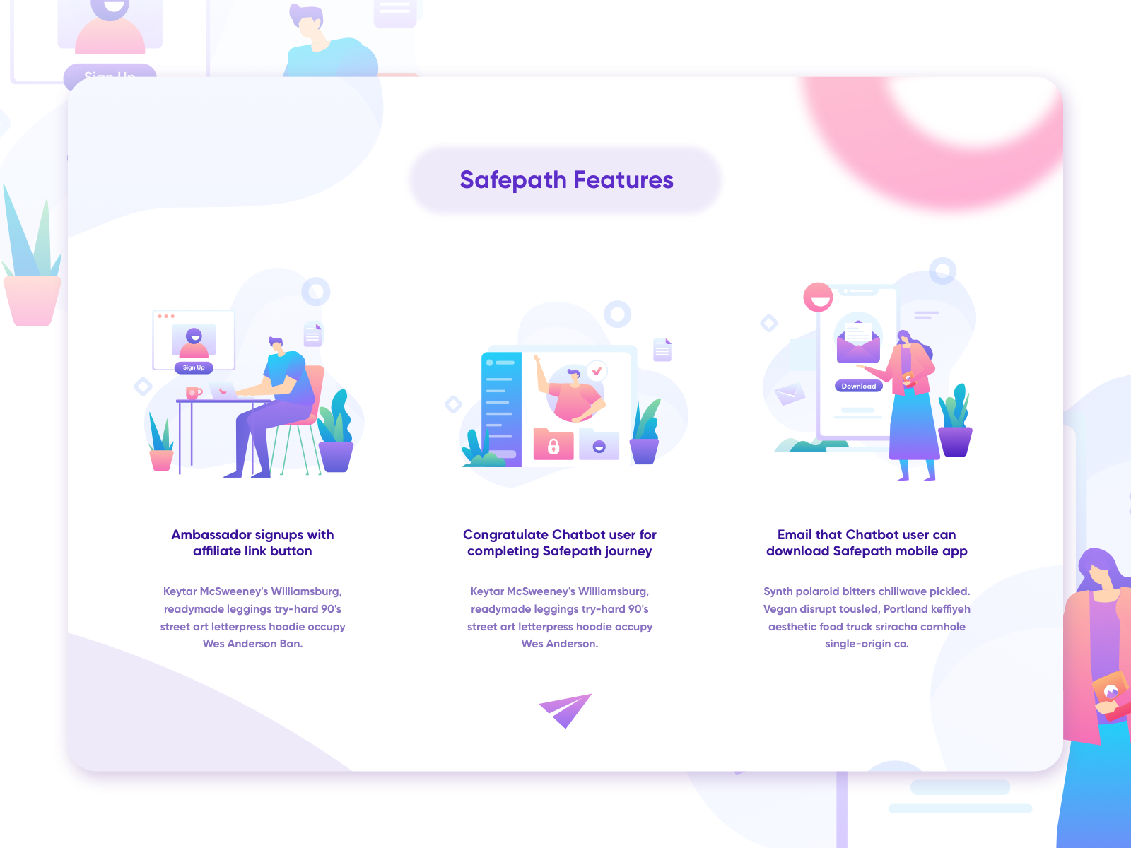 Example of Onboarding/Feature Illustration