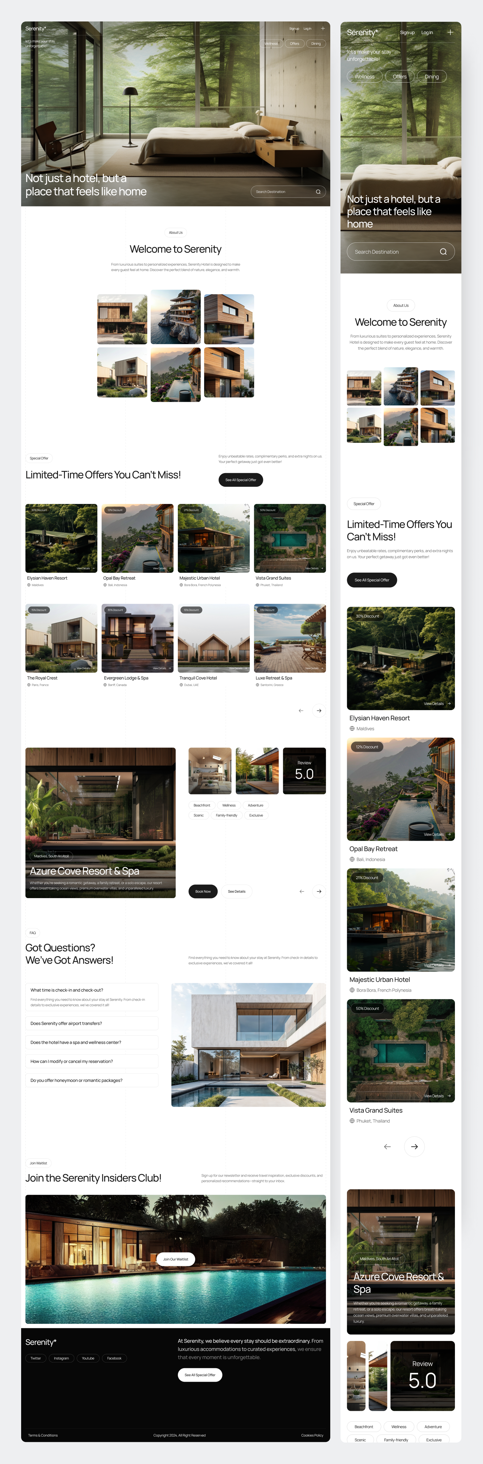 Example of Hotel Booking Landing Page