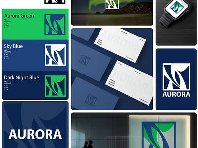 Aurora Logo Concept Design art design illustrator logo mockup vector