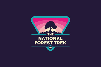 National Forest Trek brand branding cartography logo website