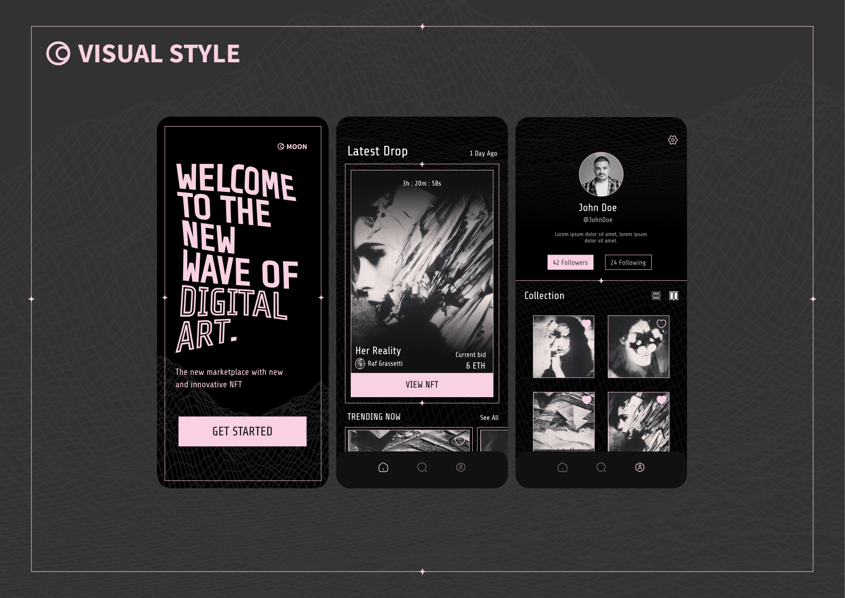 Moon NFT Marketplace by Brook Wells on Dribbble