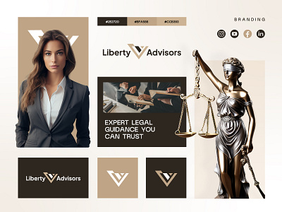 Liberty Advisors ⚖️ Branding Design advocate animation bento branding design graphic graphic design justice law layer logo motion graphics