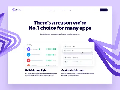 Shake - Why Shake app clean illustration illustration design modern photos playful redesign simple ui webdesign website