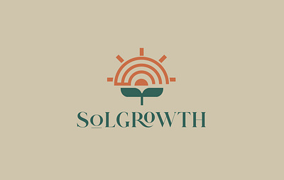 SOLGROWTH- Brand Identity brand identity branding design graphic design illustration logo logo design minimal modern logo modern logo typography vector