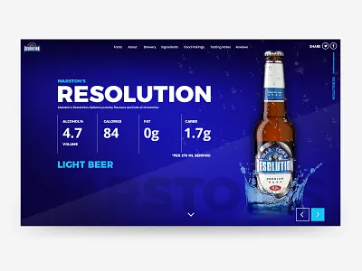 Beer Microsite design homepage microsite ui ux website