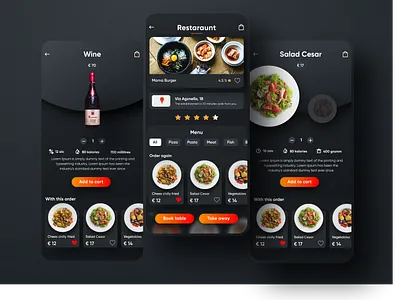 NOQ order clean design delivery app food app illustration interface services simple solution ui user experience ux