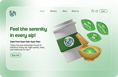 Feel Matcha - UI WEB ui