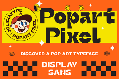 Popart Pixel | Pop Art Display Font | Free To Try freebies freefont graphic design font