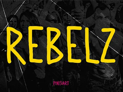 REBELZ branding display font font gaming movie music poster rebels rock street art urban culture youtube