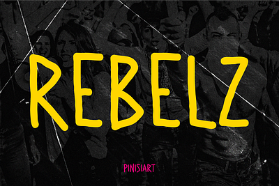 REBELZ branding display font font gaming movie music poster rebels rock street art urban culture youtube