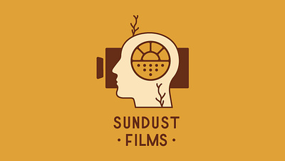 Sundust Films badge branding design explore film graphic design identity illustration illustrator lock up logo minimal mountains ocea outdoors sea simple texture vector video