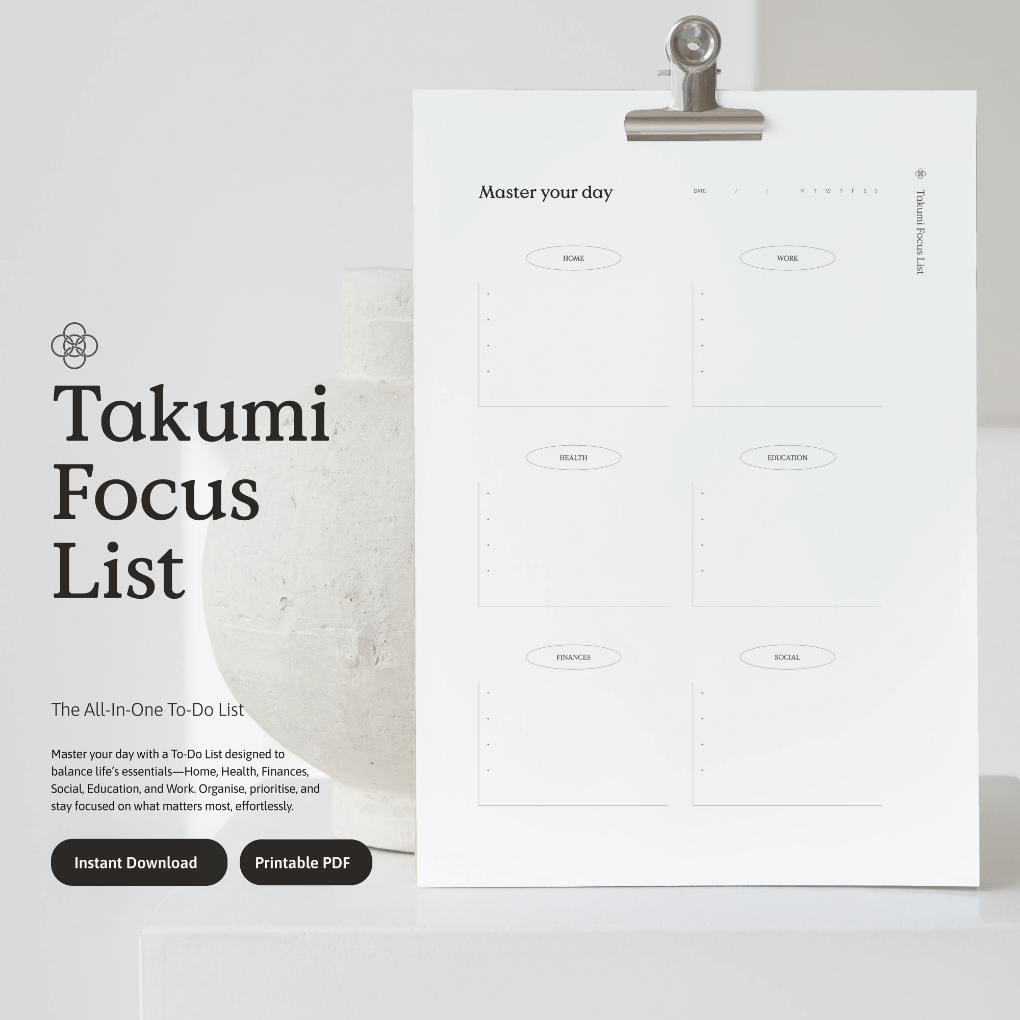 Takumi Focus List timemanagement