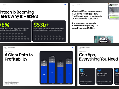 Vaulta - Finance Pitch Deck b2b brand cansaas data desck design finance fintech google slide graph investor keynote pitch deck ppt presentation product design saas slide deck typography