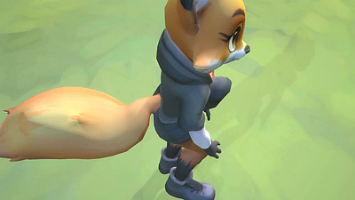 My Cute Little Fox Avatar 3d avatar design vrchat