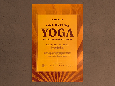 Time Outside Yoga Poster kammok marketing poster texture time outside yoga