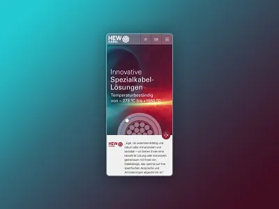 HEW Kabel Mobile UI adobexd branding branding design gradients homepage mobile ui screendesign transparent ui user interface ux webdesign