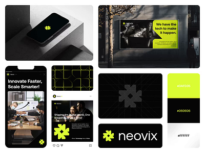 Neovix - Brand Identity agency animation artificial intelligence brand designer brand guidelines brand identity branding branding idea company design emura studio graphic design logo logo design motion graphics startup startup branding startup design tech branding tech design technology