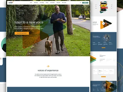 Audible Biz V2 b2b b2b sales business clean landing ui uidesign ux