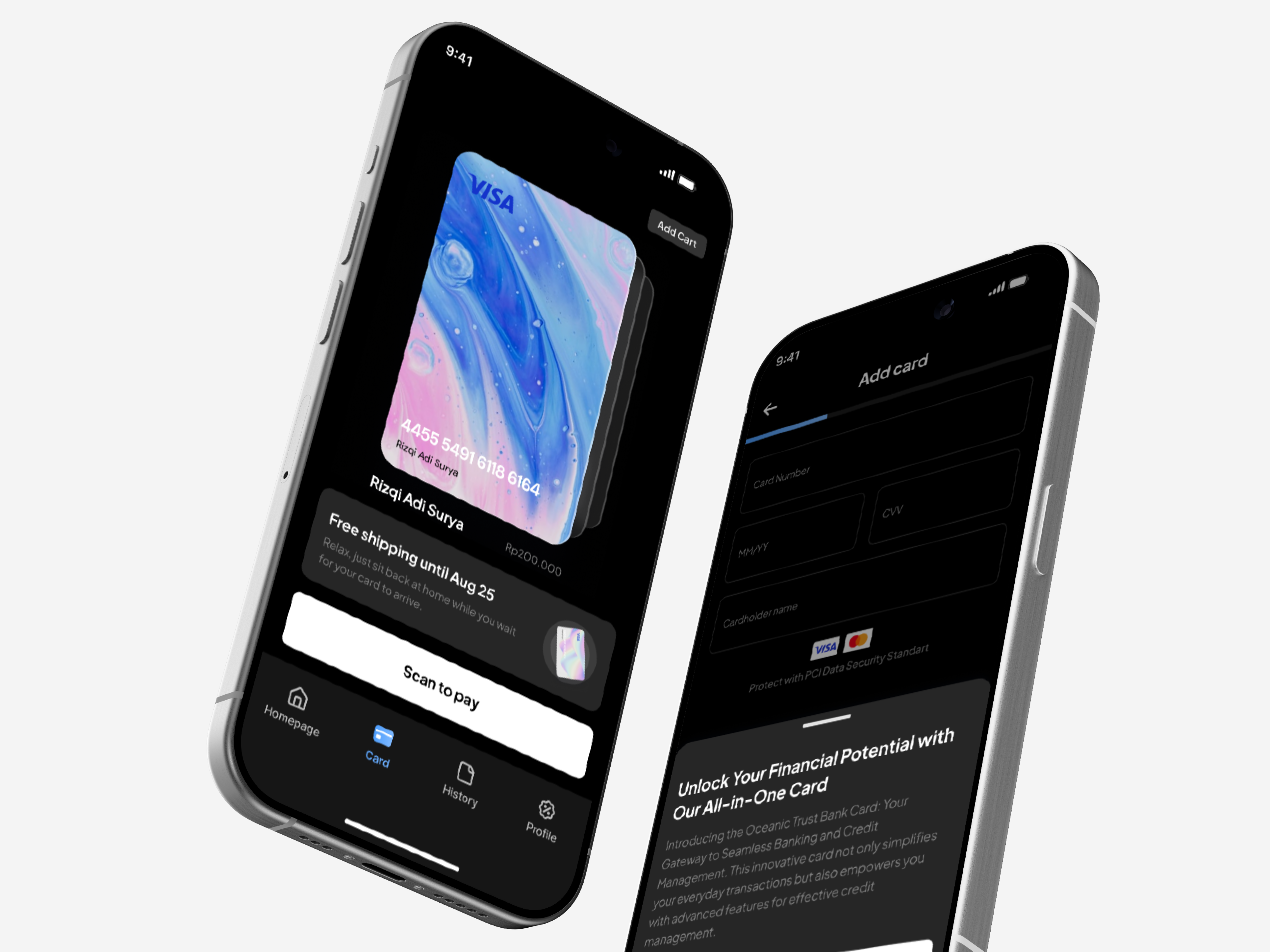 Example of UI/UX Design For Fintech & Banking