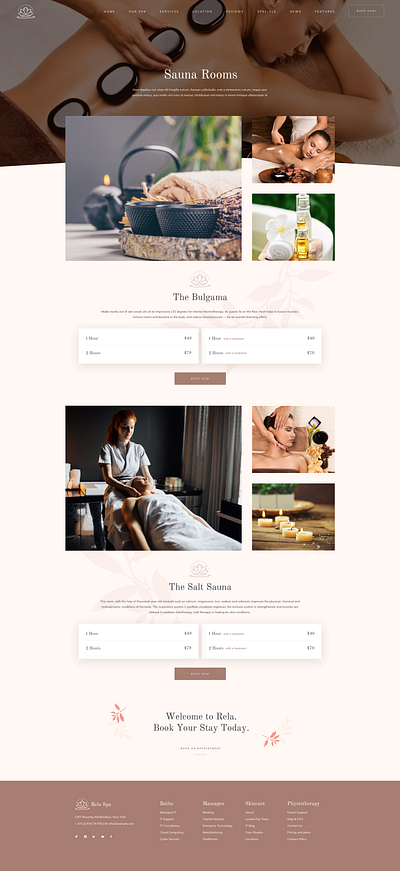 Rela Spa - Massage Salon WordPress creative design massage modern portfolio professional salon spa upqode webdesign wordpress wordpress design wordpress development wordpress theme