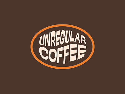 Unregular Coffee- Retro Aesthetic Design aesthetic black brand brand identity branding brown creative creative logo design design logo logo design logotype orange retro aesthetic retro inspired typography unregular coffee unregular coffee logo vintage visual identity