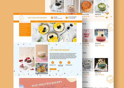 Bánh Kem Khai Nguyên figma ui ux website