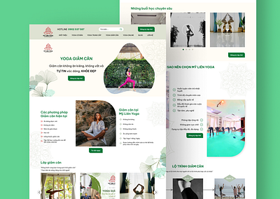 Mỹ liên yoga figma ui ux website