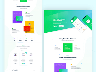 App landing page Exploration agency analytics android app app design business corporate design trend digital marketing dribbble best shot gradient ios landing landing page mobile app startup ui ux