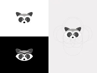 Raccoon Logo Icon Design Exploration v1 animal icon animal logo animal mascot character design character icon character logo circle logo circle technique logo design mascot design mascot icon mascot logo raccon raccoon raccoon icon raccoon logo