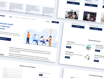 Govokasi - A Platform to Find a Job That Fits Your Skill Set design ui ux web web design