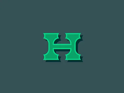 Letter H 36daysoftype 36daysoftype07 branding design design letter letter d lettermark logo logodesign logomark type typography vector