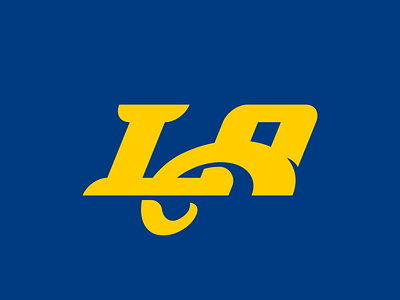 Rams Concept Logo branding design football identity illustrator la logo los angeles nfl rams sports vector