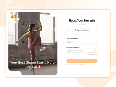 Sport - Sign in page branding creative design figma graphic design login logo sign in sport ui uiux ux