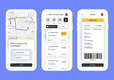 Commuter App Design ux travel mobile app