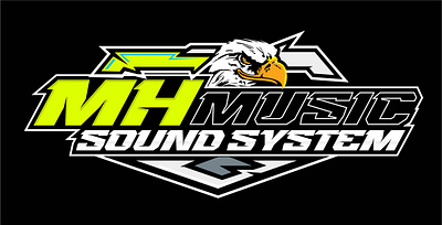 Logo Racing Sound System MH Music app branding design graphic design illustration logo typography ui ux vector