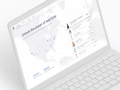 Nectar Homepage Concept feed landing page liquour map real time ui web