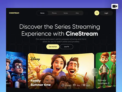 Video streaming web ui design clean dashboard film platform film web imdb interactive design media streaming minimal modern movie app movie platform movie streaming streaming app streaming ui tv app design ui uiux ux video player design web design