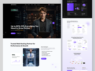Web Hosting Template UI Design | Responsive | Pricing businesswebsite cloudhosting dashboarddesign datacenter hostingui hostingwebsite landingpage responsivedesign techwebsite webdesign webhosting websitedesign wordpresshosting