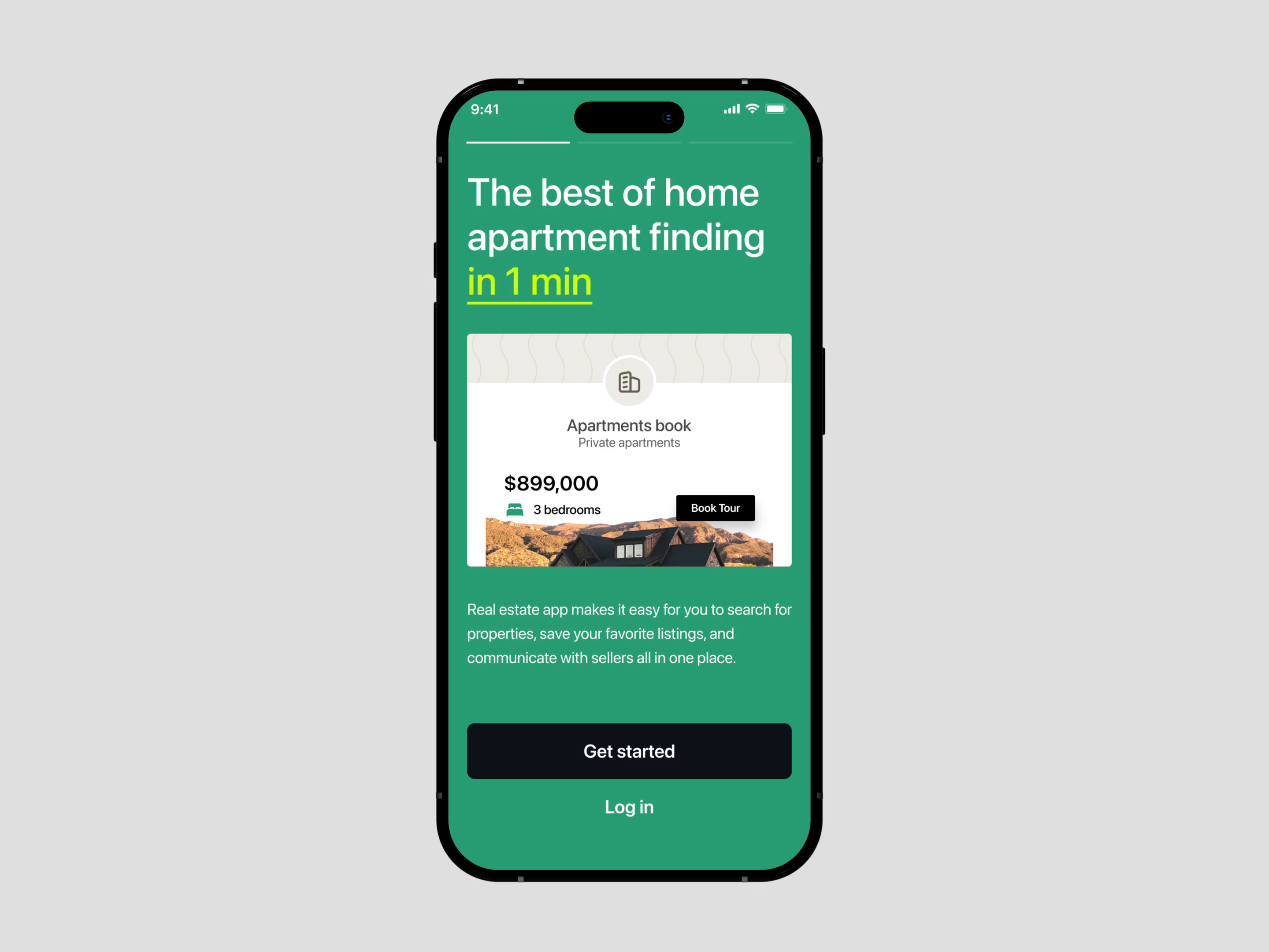 Example of Hoolis - Real Estate App Onboarding | UI & UX Design