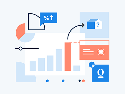 Blog post cover abstract brand cover data data visulization data viz editorial housing illustration process real estate tech