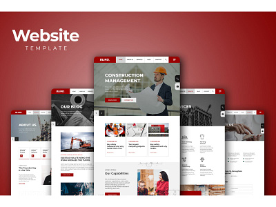 Contruction Website Templates business design landing page design ui ui design user interface ux web design web design agency web design and development web design company website