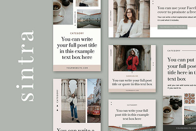 Sintra Social Media Templates canva facebook facebook templates instagram post instagram story instagram template pinterest pinterest templates sintra social media sintra social media templates social media social media templates squarespace templates