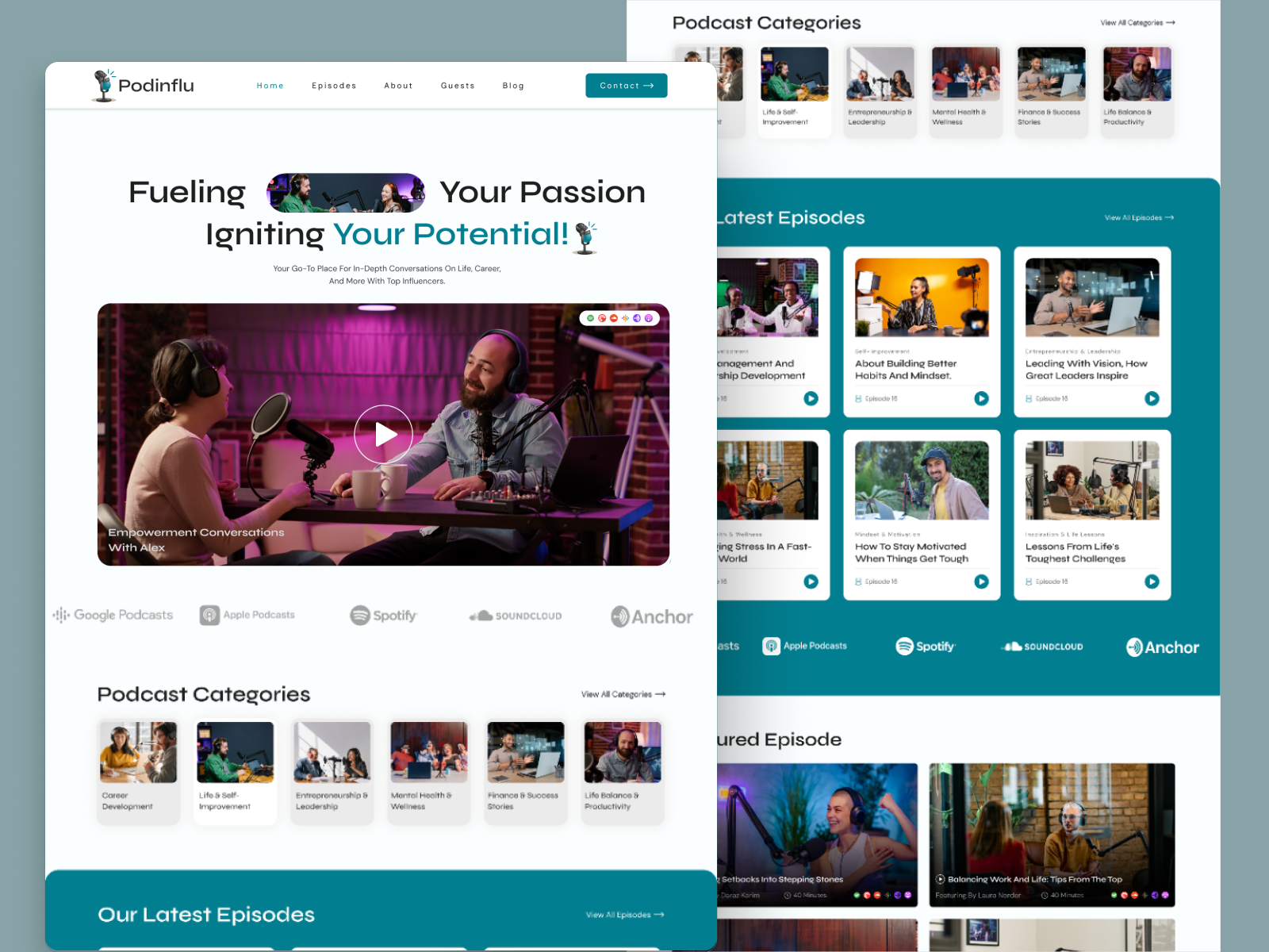 Example of Website Landing Page Design