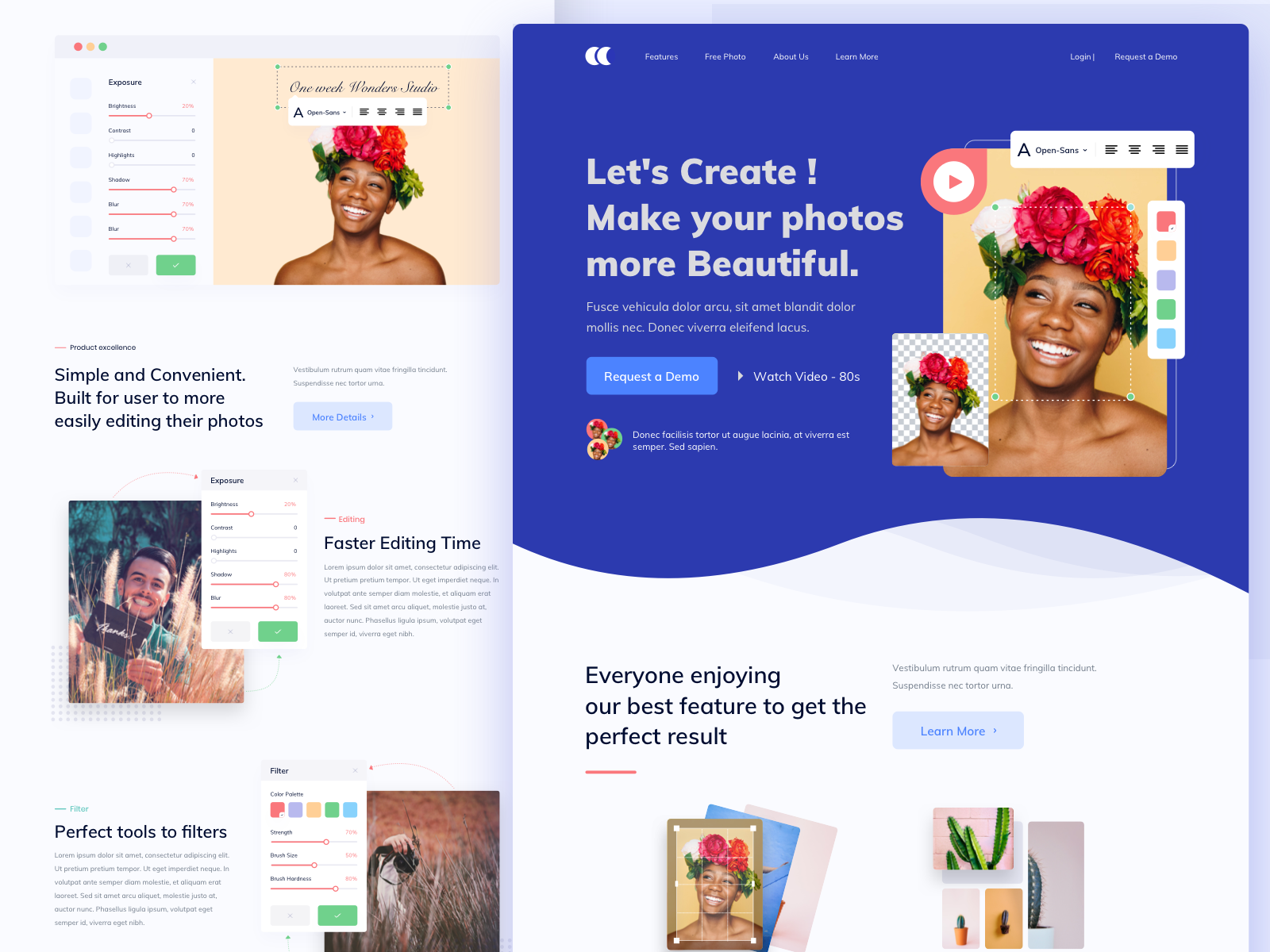 Example of Responsive Landingpage Design